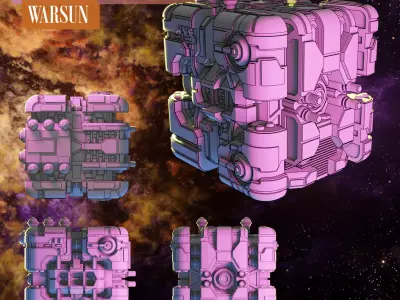 Twilight Imperium Ships - Winnu 3D print models 3D print model