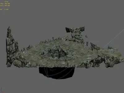Magic Palace - mountain hole 05 3D model