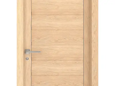 Door-050 wooden door 3D model