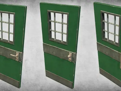 Door Collection Vol 7 Low-poly 3D model