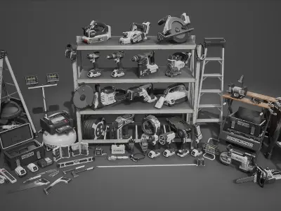 Power Tools Pack Low-poly 3D model