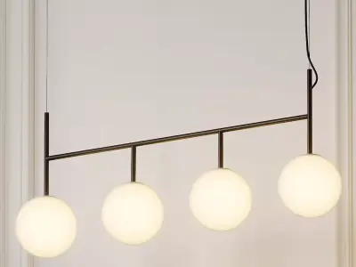 Enu Tr Bulb Suspension Frame Pendant Lamp by Dopo Domani 3D model