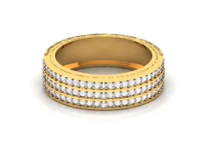 Diamond Ring For Women 3d Print Model 3D print model 41