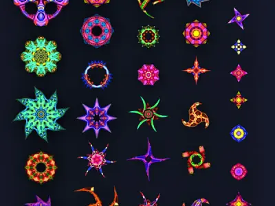 3DRT - Aliens Fleet Extreme Low-poly 3D model