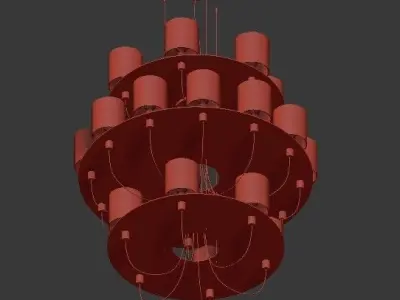 Light4 Silhouette Chandelier 3D model