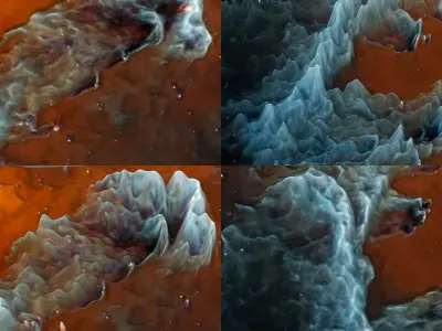 Pillar of creation deep sky object 3d software analysis 3D print model