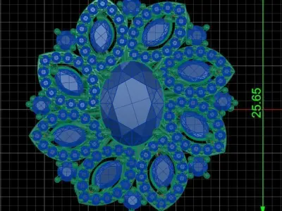 Jewelry ring 181 3D print model