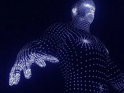 Luminous man 3D model