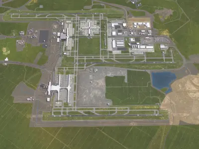Kuala Lumpur - 3D Airport Model Low-poly 3D model