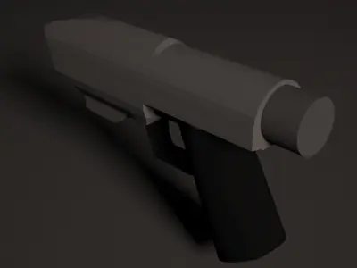 Pistol gun barrel 3D print model