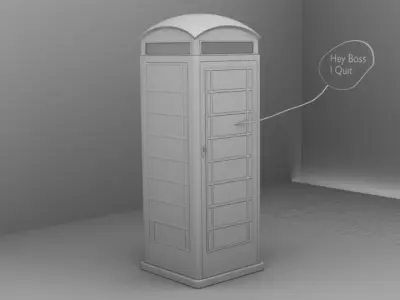 Phonebooth london phone box 3D model