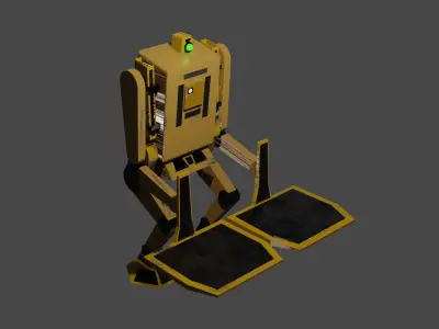 Droid Robot - Binary Load Lifter Unrigged Low-Poly 3D model