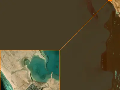Mecca and the Red Sea coast of Saudi Arabia - tile n22 e38 3D model