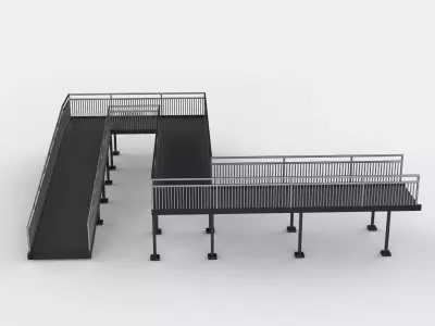 modular ramp 3D model
