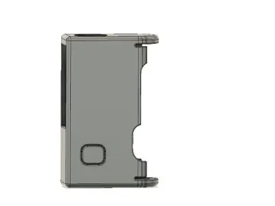 Boro Mechanical Mod single 18650 SLIM PRC connector PROTOCOL 3D print model