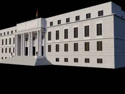 Edificio Building La Casa de Papel - Money Heist 3D model