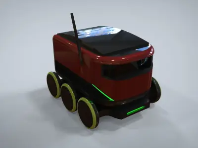 Cytde robot on wheels 3D model