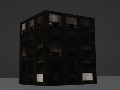 Building 12 Low-poly 3D model