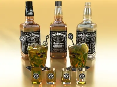 Jack Daniels Collection 3D model