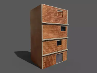 House 09 Low-poly 3D model