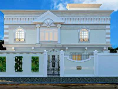 classic villa 3D model order