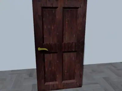 Door Mesh Free low-poly 3D model