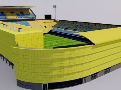 Estadio de la Ceramica - Villarreal Low-poly 3D model