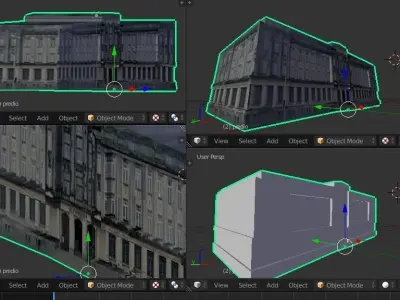 Build Customs of the Federal Revenue Service of Brazil Low-poly 3D model