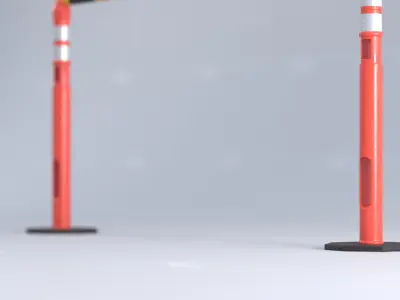 Toronto Safety Flexible Pole 01 3D model