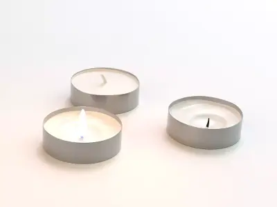 Candle candles - candles Free 3D model