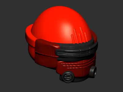 helmet high poly sculpt 3d printable ver 7 3D model 3D model