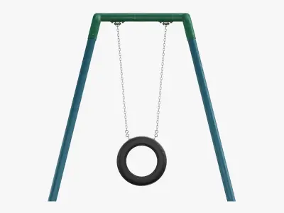 Tire swing outdoor 04 3D model