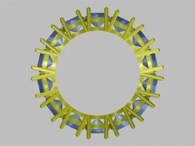 5 MM GOLD WHOLE RING Texture