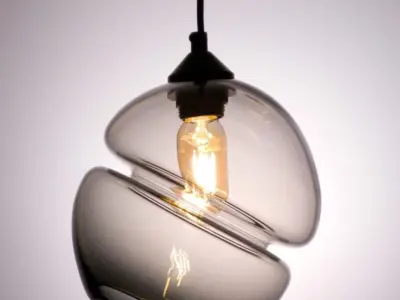 Groove Series Orb Tilt Pendant Low-poly 3D model