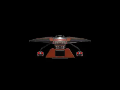 Star Trek Sampson-Class Starship Low-poly 3D model
