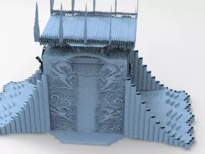 Norse Gods Tower 2  3D model