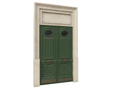 Entrance classic door 55 3D model