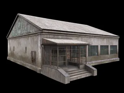old building Low-poly 3D model get