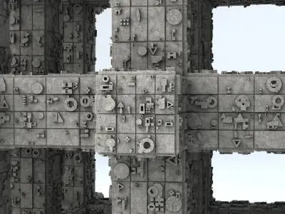 Sci-Fi Shapes - The Grid 3D model