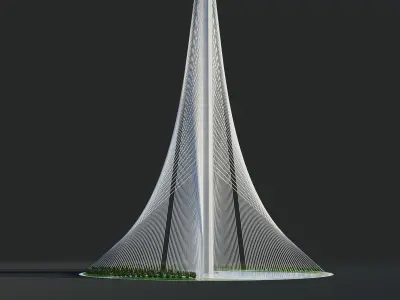 Creek tower - Dubai 3D model