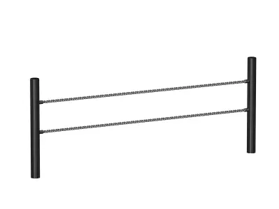 Rope fence constructor 3D model