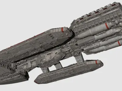 Battlestar Galactica Nova Class 3D model