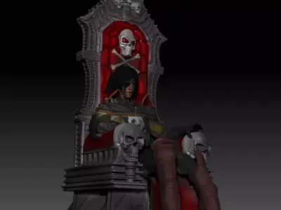 Harlock pirate space 3D print model