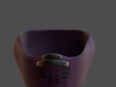 Gas mask helmet 3d model scifi Low-poly  Low-poly 3D model 170