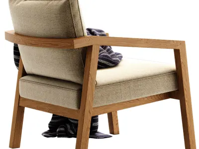 SVELTE T Easy Chair By PARLA 3D model