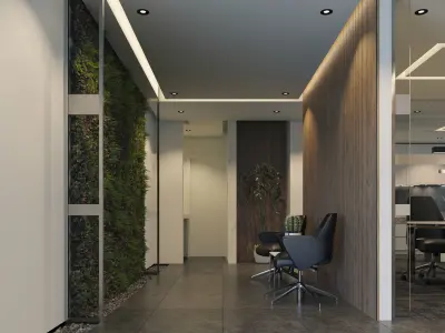 Modern Office Space 3D model