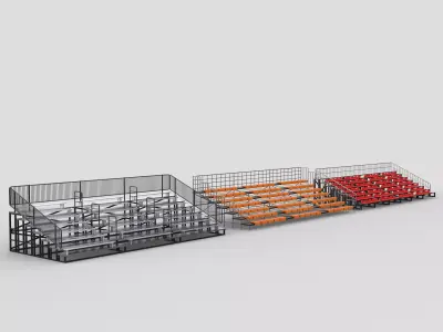 bleacher module 3D model