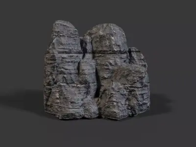 Cliff rock formation Low-poly 3D model purchase