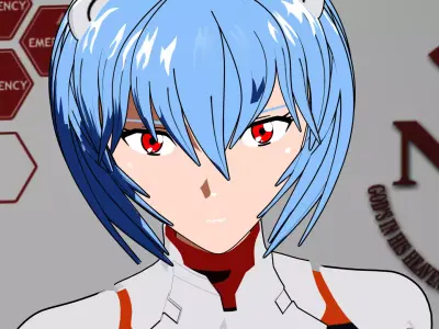 Rei Ayanami - Evangelion Character 3D model