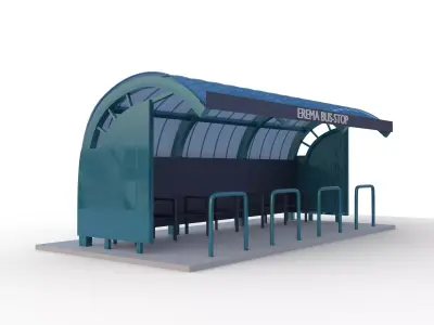 BUS-STOP TWO Free 3D model
